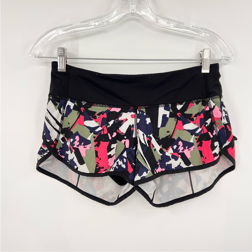 Lululemon running speed shorts in pop cut boom‎ juicy multi 4